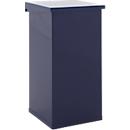 Poubelle Carro-Lift - L 300 x P 300 x H 600 mm - 55 l -ignifuge -couvercle à soulever - bleu
