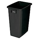 Poubelle de tri Probbax MixMatch, volume 60 l, avec poignée, sans couvercle, L 320 x l 460 x H 580 mm, polypropylène recyclé, noir