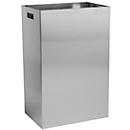 Poubelle en inox, 50 L, l. 378 x P 257 x H 585 mm