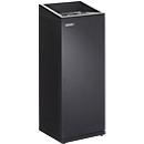 Poubelle Janibell TT330, capacité 75,7 l, rectangulaire, pieds en caoutchouc, L 323 x l 357 x H 913 mm, acier, noir