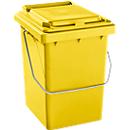 Poubelle Mülli - pour tri sélectif ou stockage - l. 175 x P 195 x H 300 mm - 10 litres - jaune