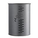 Poubelle PIVO, rond, 22 L, gris manganèse