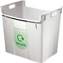 Poubelle pour tri sélectif, 40 L, gris