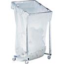 Poubelle pour tri sélectif gros volume MEGA, avec roulettes, volume 1000 L