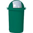 Poubelle pour tri sélectif, plastique, vert
