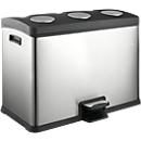 Poubelle pour tri sélectif, triple, 36 L
