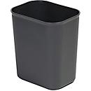 Poubelle Probbax, capacité 6,6 l, ignifuge, sans seau intérieur/couvercle/poignée, L 240 x l 170 x H 260 mm, plastique, gris foncé