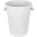 Poubelle ronde, pour usage alimentaire, 85 L, blanc
