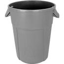 Poubelle ronde, pour usage alimentaire, 85 L, gris