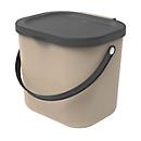Poubelle Rotho ALBULA, système de recyclage, 6 l, empilable, plastique (sans BPA), capuccino