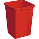 Poubelle sans couvercle, 90 litres, rouge