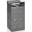 Poubelles de tri sélectif VAR, 4 bacs, hématite