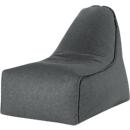 Pouf BOOGIE WOOGIE, imitation feutre, L 700 x P 1000 x H 800 mm, anthracite