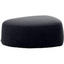 Pouf GOGO Leyform, moyen, ovale, L 980 x P 910 x H 390 mm, avec patins, revêtement tissu, anthracite