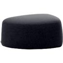 Pouf GOGO Leyform, moyen, ovale, L 980 x P 910 x H 440 mm, avec patins, revêtement en tissu, anthracite