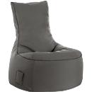 Pouf sac swing scuba®, 100% polyester, lavable, L 650 x P 900 x H 950 mm, anthracite
