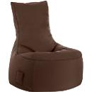Pouf sac swing scuba®, 100% polyester, lavable, L 650 x P 900 x H 950 mm, marron
