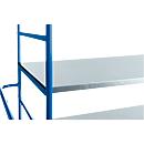 Prateleira em chapa de aço galvanizado, L 1045 x W 640 mm ou L 1240 x W 740 mm