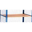 Prateleira para carro de prateleiras com grades