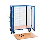 Prateleira para carro de prateleiras com grades