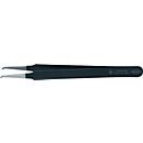 Precisie pincet L.120mm 45deg.thread.stainless, antimagnetis