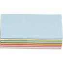 Presentation cards, rectangular, 95 x 205 mm, 250 pieces, assorted colours