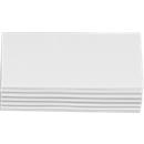 Presentation cards, rectangular, 95 x 205 mm, 250 pieces, white