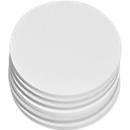 Presentation cards, round, ø 140 mm, white, 250 pieces