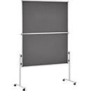 Presentation wall Legamaster ECONOMY, felt - foldable, gray