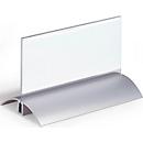Présentoir de table, avec pied en alu, 61x150 mm, 2 p.