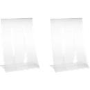 Présentoir de table, plastique dur, pliable, format A4, 2 p.