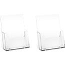 Présentoir de table, polystyrène- l 157 x P 95 x H 215 mm - pour format A5 - set de 2 p.