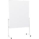 Présentoir Magnetoplan, mobile, 3 surfaces au choix, stable, blanc