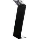Présentoir sur pied - plexiglas - l. 220 x P 300 x H 850 mm - noir