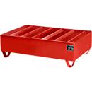 Profiellekbak type PW vlg. StawaR, voor 2 vaten, 224 l, 59 kg, rood