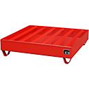 Profiellekbak type PW vlg. StawaR, voor 4 vaten, 230 l, 72 kg, rood