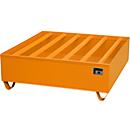 Profiellekbak type PW vlg. StawaR, voor 4 vaten, 410 l, 86 kg, oranje
