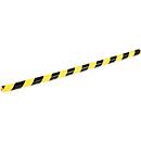 Profilé de protection d'angle Durable C25R, forme trois quarts de cercle, magnétique, résistant aux chocs et aux enfoncements, L 40 x H 30 mm, mousse PU, jaune-noir