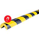 Profilé de protection d'angle type A, unité magnétique de 1 m, jaune/noir