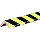 Profilé de protection d'angle type H+, unité de 1 m, jaune/noir, réfléchissant à la lumière du jour