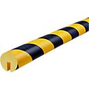 Profilé de protection des chants type B+, unité de 1 m, jaune/noir