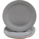 Pronappe Pappteller, Ø 230 mm, Karton, grau, 20 Stück