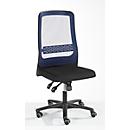 Prosedia Bürostuhl ECCON plus-8, Synchronmechanik, ohne Armlehnen, Netz, blau