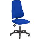 Prosedia bureaustoel YOUNICO PLUS 3, permanent contact, zonder armleuningen, hoge 3D-rugleuning, blauw