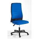 Prosedia ECCON plus-3 bureaustoel, permanent contact, zonder armleuningen, gestoffeerde rugleuning, met lendensteun, vlakke zitting, blauw