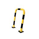 Protección antichoques SWING, uso en exterior, 1240 x 750 mm, amarillo/negro