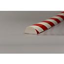 Protection de surface type C+, unité de 1 m, blanc/rouge