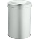 Prullenbak SAFE, zelfblussend, 30 liter, Ø 315 x H 495 mm, grijs