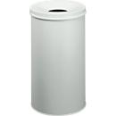 Prullenbak Safe, zelfblussend, 60 liter, Ø 375 x H 695 mm, grijs
