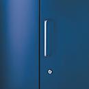 Puerta frontal, para estantería Archivo Color, 2 alturas de archivo, An 1200 mm, azul genciana